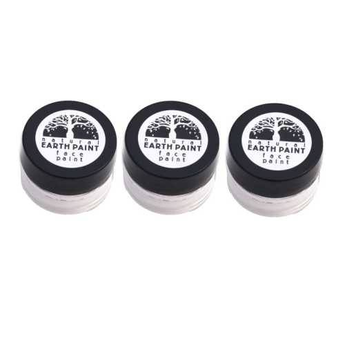3-Pack Natural Face Paint, White, 0.4 oz