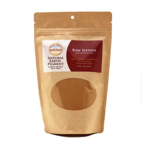 Earth & Mineral Pigments, Raw Sienna, 1 lb