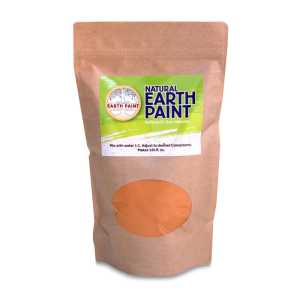 Natural Earth Paint Powder, Orange, 1 qt
