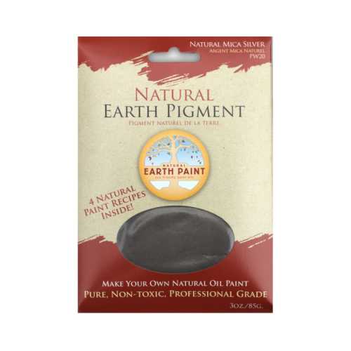 Earth & Mineral Pigment, Natural Silver Mica, 3 oz