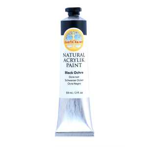 Natural Acrylik Paint, Black Ochre, 2 oz