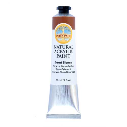 Natural Acrylik Paint, Burnt Sienna, 2 oz