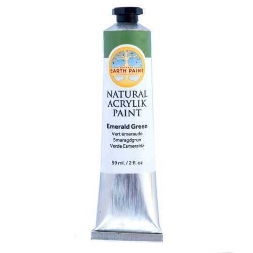 Natural Acrylik Paint, Emerald Green, 2 oz