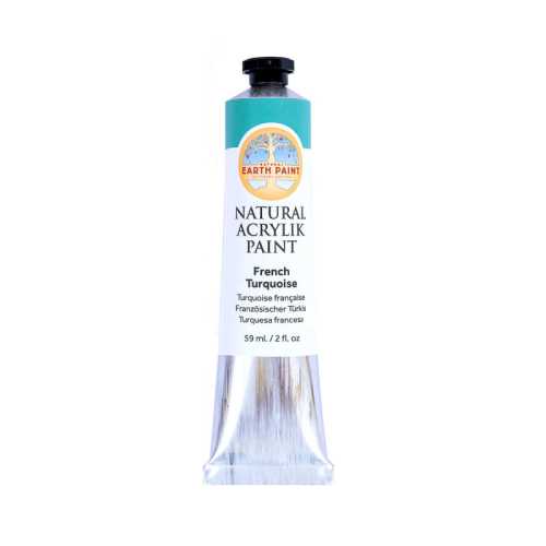 Natural Acrylik Paint, French Turquoise, 2 oz