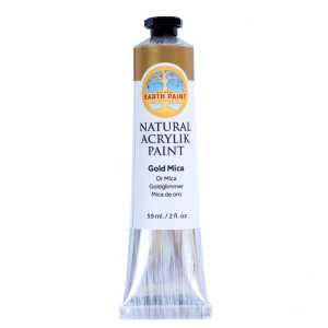 Natural Acrylik Paint, Natural Mica Gold, 2 oz