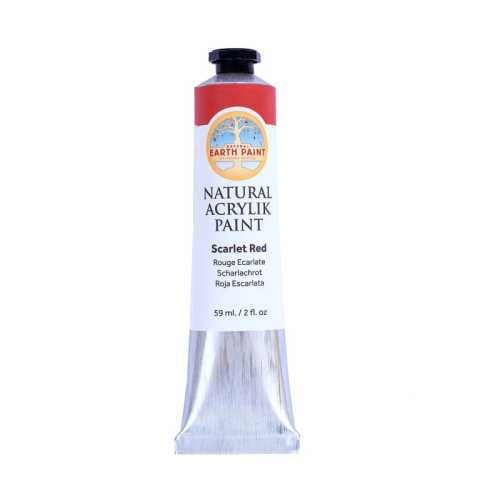 Natural Acrylik Paint, Scarlet Red, 2 oz
