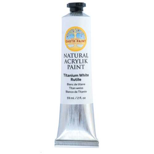 Natural Acrylik Paint, Titanium White Rutile, 2 oz