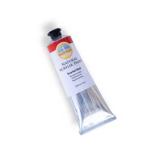 Natural Acrylik Paint, Heavy Body, Scarlet Red, 4 oz
