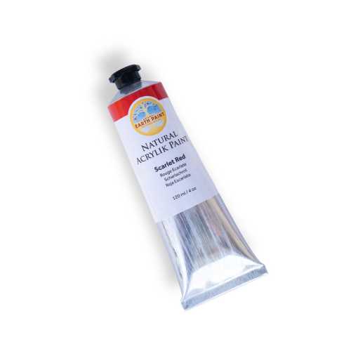 Natural Acrylik Paint, Heavy Body, Scarlet Red, 4 oz
