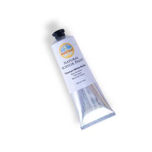 Natural Acrylik Paint, Heavy Body, Titanium White Rutile, 4 oz