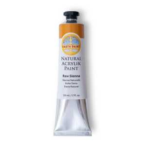 Natural Acrylik Paint, Raw Sienna, 2 oz