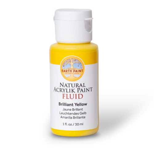 Natural Fluid Acrylik Paint, 1 oz, Brilliant Yellow