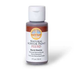 Natural Fluid Acrylik Paint, 1 oz, Burnt Sienna