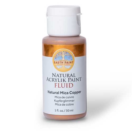 Natural Fluid Acrylik Paint, 1 oz, Copper Mica