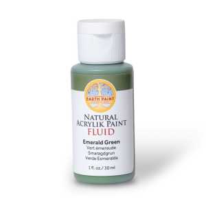 Natural Fluid Acrylik Paint, 1 oz, Emerald Green