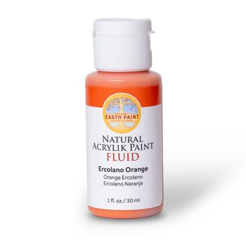 Natural Fluid Acrylik Paint, 1 oz, Ercolano Orange