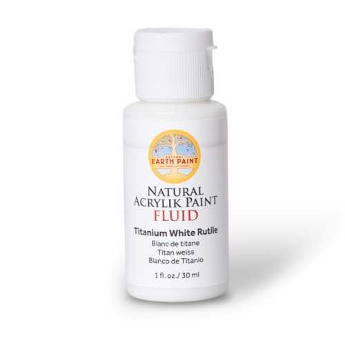 Natural Fluid Acrylik Paint, 1 oz, Titanium White Rutile