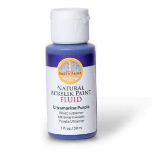 Natural Fluid Acrylik Paint, 1 oz, Ultramarine Purple