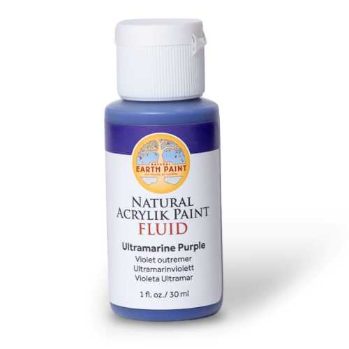Natural Fluid Acrylik Paint, 1 oz, Ultramarine Purple