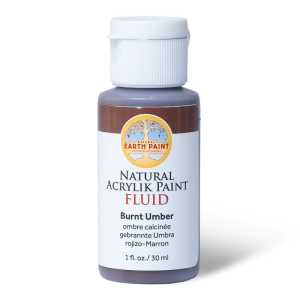 Natural Fluid Acrylik Paint, 1 oz, Burnt Umber