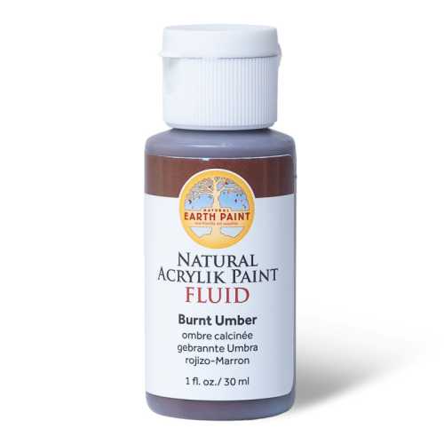 Natural Fluid Acrylik Paint, 1 oz, Burnt Umber