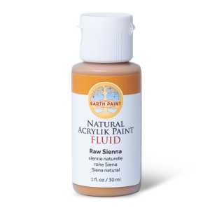 Natural Fluid Acrylik Paint, 1 oz, Raw Sienna