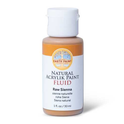 Natural Fluid Acrylik Paint, 1 oz, Raw Sienna