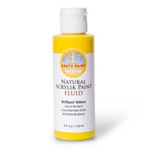 Natural Fluid Acrylik Paint, 4 oz, Brilliant Yellow