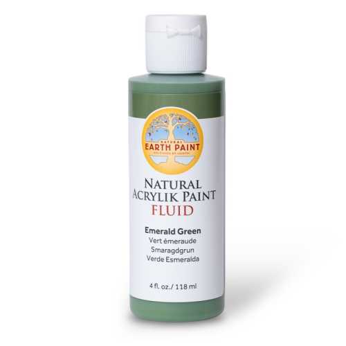 Natural Fluid Acrylik Paint, 4 oz, Emerald Green