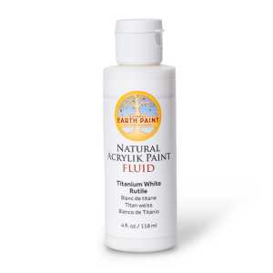 Natural Fluid Acrylik Paint, 4 oz, Titanium White Rutile