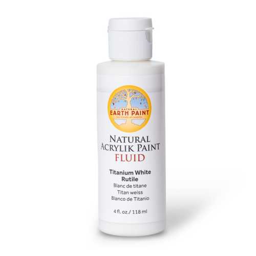 Natural Fluid Acrylik Paint, 4 oz, Titanium White Rutile
