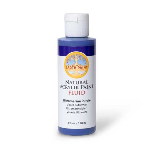 Natural Fluid Acrylik Paint, 4 oz, Ultramarine Purple