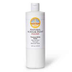 Natural Fluid Acrylik Paint, 16 oz, Titanium White Rutile