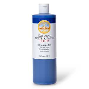 Natural Fluid Acrylik Paint, 16 oz, Ultramarine Blue
