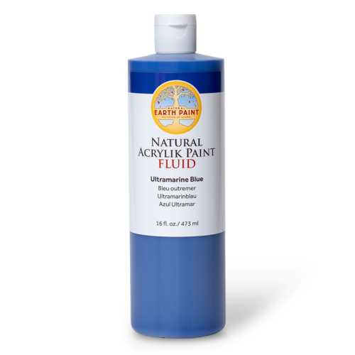 Natural Fluid Acrylik Paint, 16 oz, Ultramarine Blue