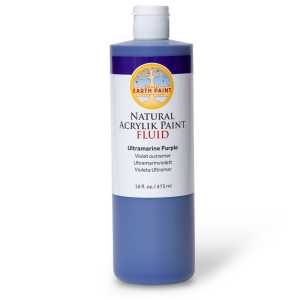 Natural Fluid Acrylik Paint, 16 oz, Ultramarine Purple