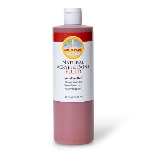 Natural Fluid Acrylik Paint, 16 oz, Venetian Red