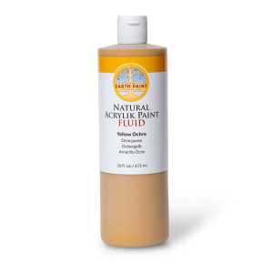 Natural Fluid Acrylik Paint, 16 oz, Yellow Ochre