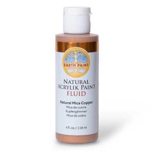 Natural Fluid Acrylik Paint, 4 oz, Copper Mica