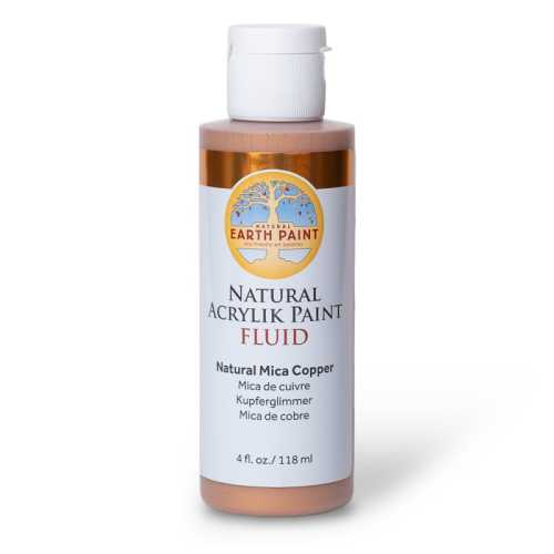 Natural Fluid Acrylik Paint, 4 oz, Copper Mica