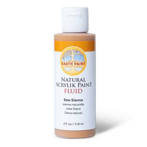 Natural Fluid Acrylik Paint, 4 oz, Raw Sienna