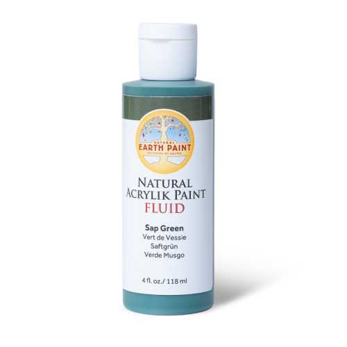 Natural Fluid Acrylik Paint, 4 oz, Sap Green