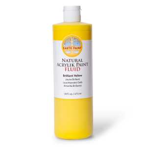 Natural Fluid Acrylik Paint, 16 oz, Brilliant Yellow