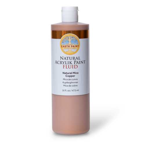 Natural Fluid Acrylik Paint, 16 oz, Copper Mica