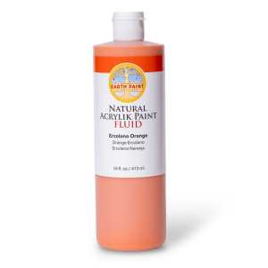 Natural Fluid Acrylik Paint, 16 oz, Ercolano Orange