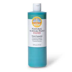 Natural Fluid Acrylik Paint, 16 oz, French Turquoise