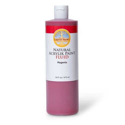Natural Fluid Acrylik Paint, 16 oz, Magenta