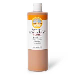 Natural Fluid Acrylik Paint, 16 oz, Raw Sienna