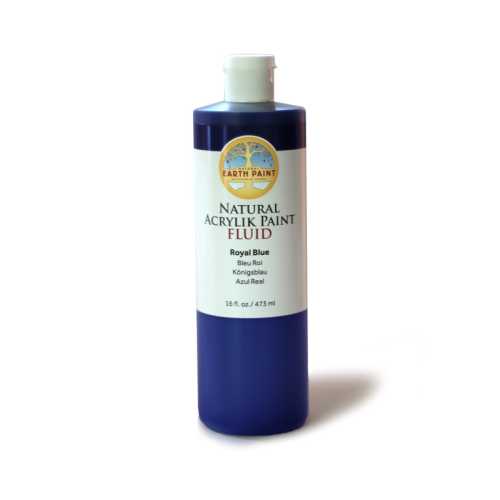 Natural Fluid Acrylik Paint, 16 oz, Royal Blue