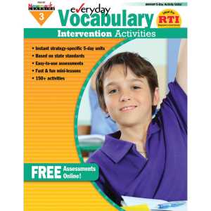 Everyday Intervention Activities for Vocabulary, Grade 3